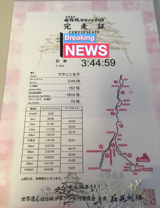 完走証