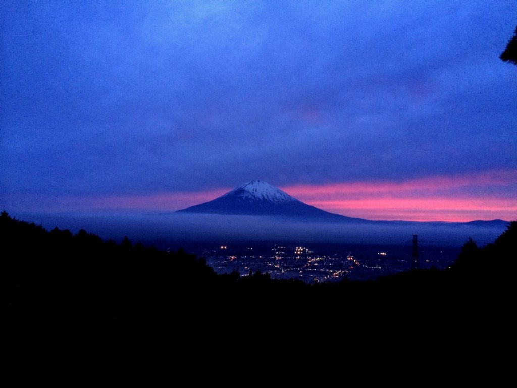 富士山と夕焼け