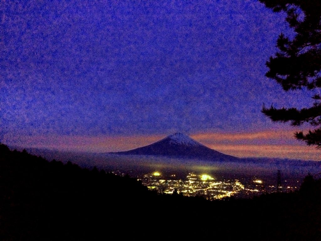 富士山の夜景