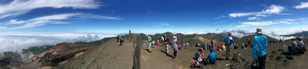 旭岳山頂のパノラマ