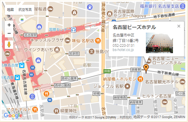 会場までの地図