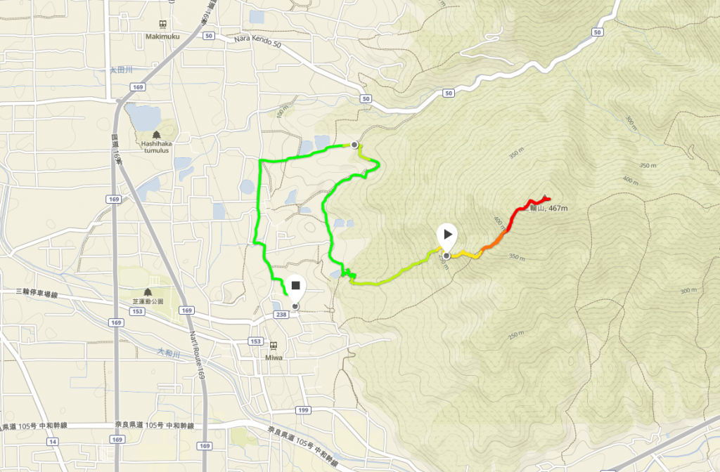 三輪山登拝～山の辺の道コース