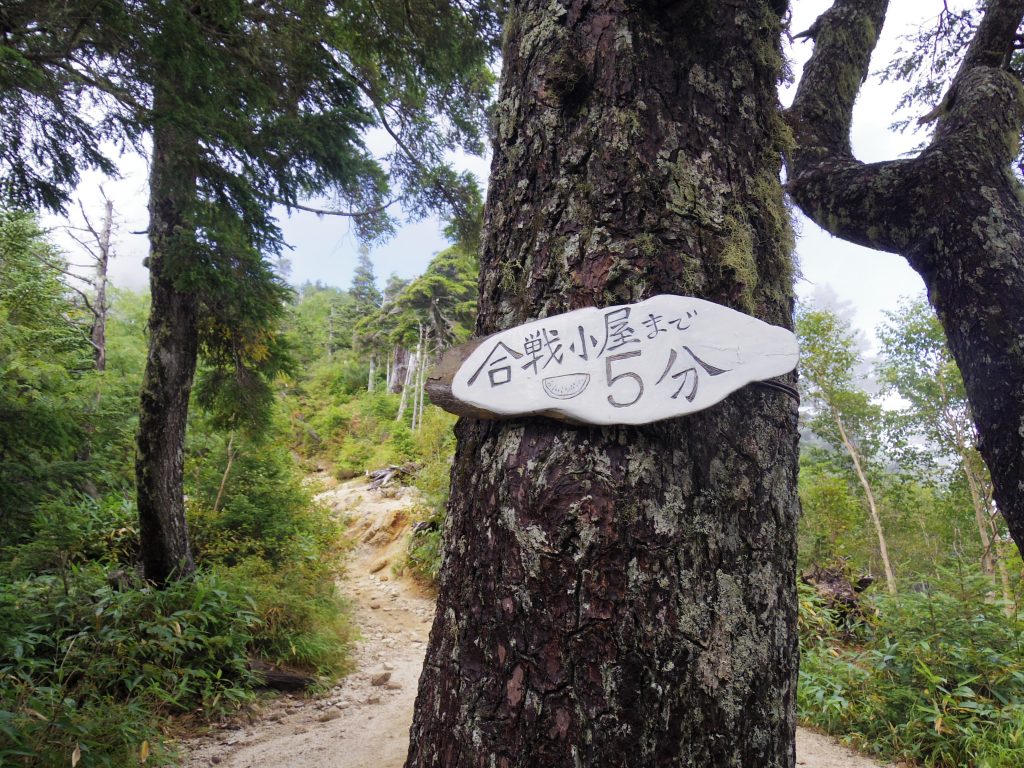 合戦小屋まであと5分