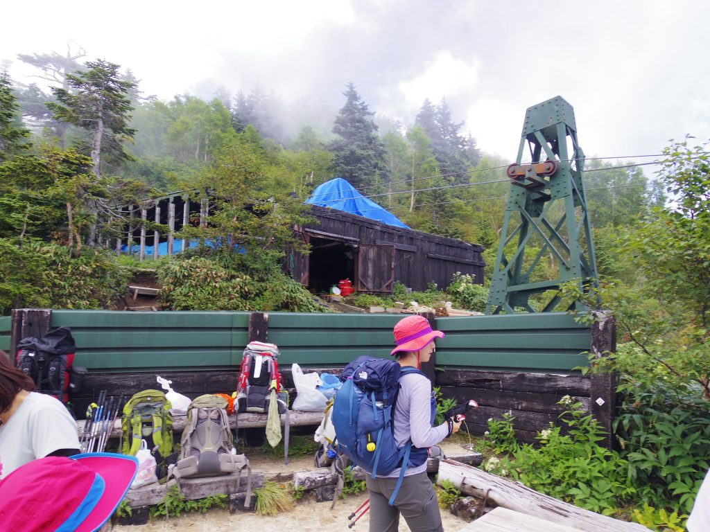 合戦小屋のゴンドラ