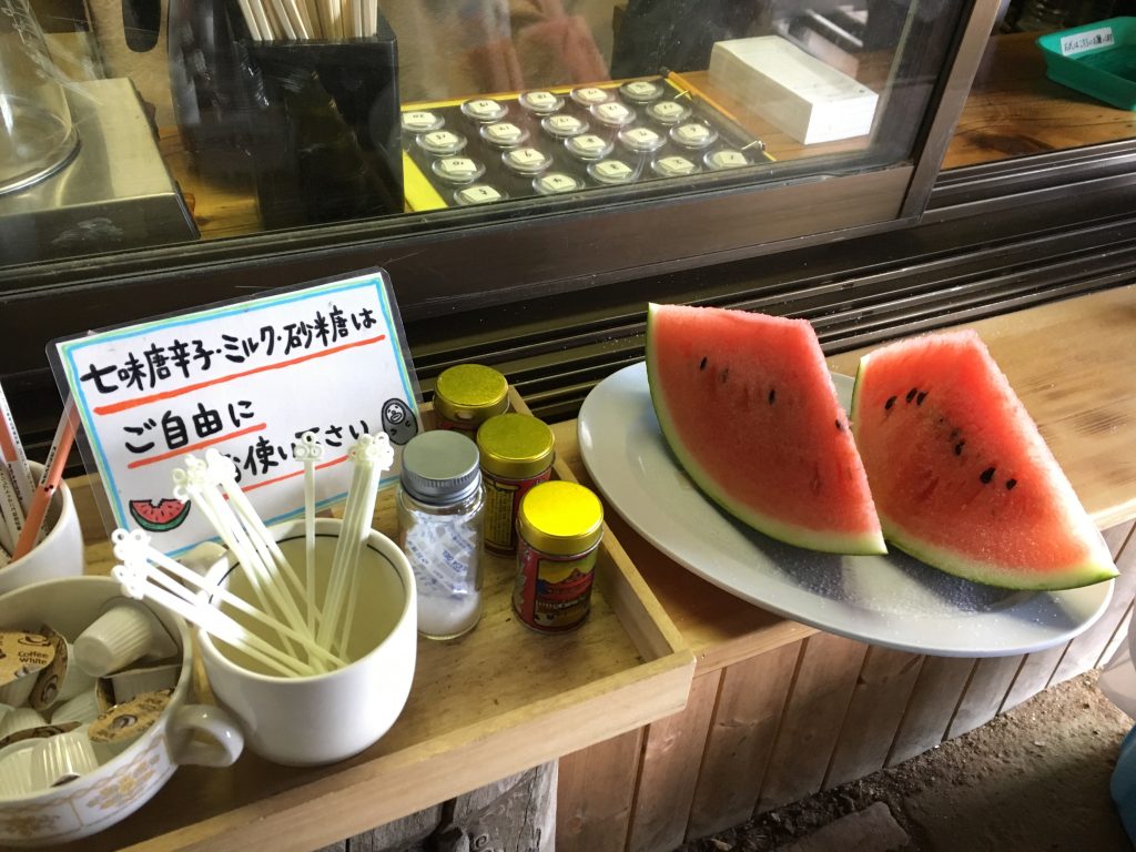 スイカの薬味