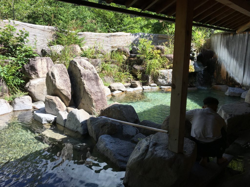 中房温泉の露天風呂