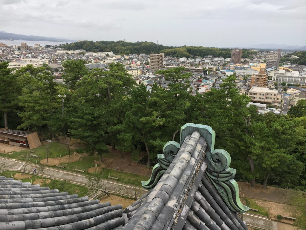 天守からの松江市内