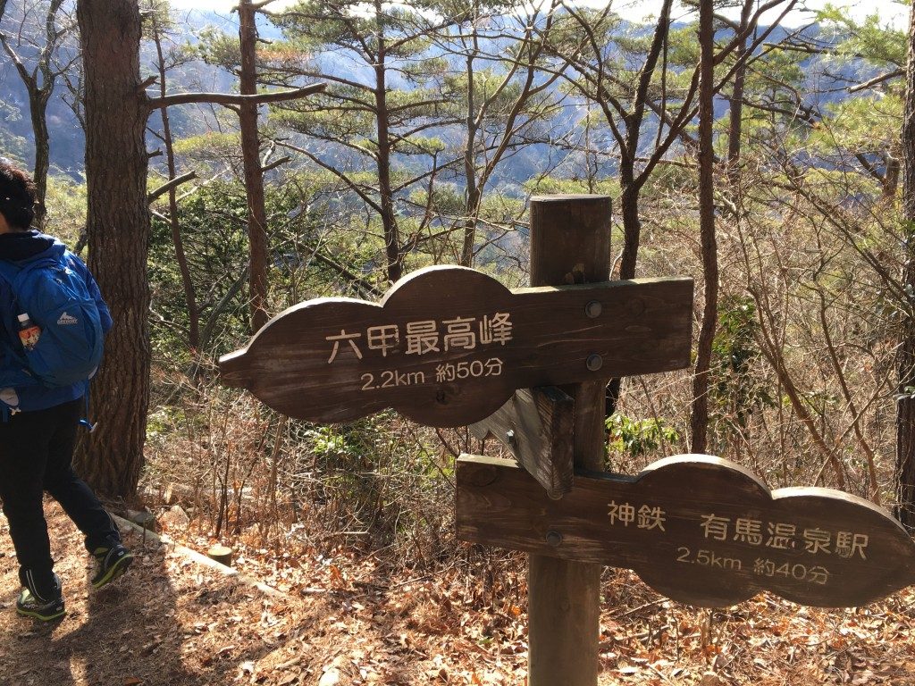 炭谷道分岐