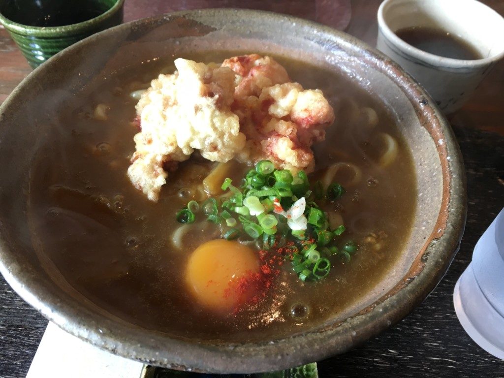 とり天カレーうどん