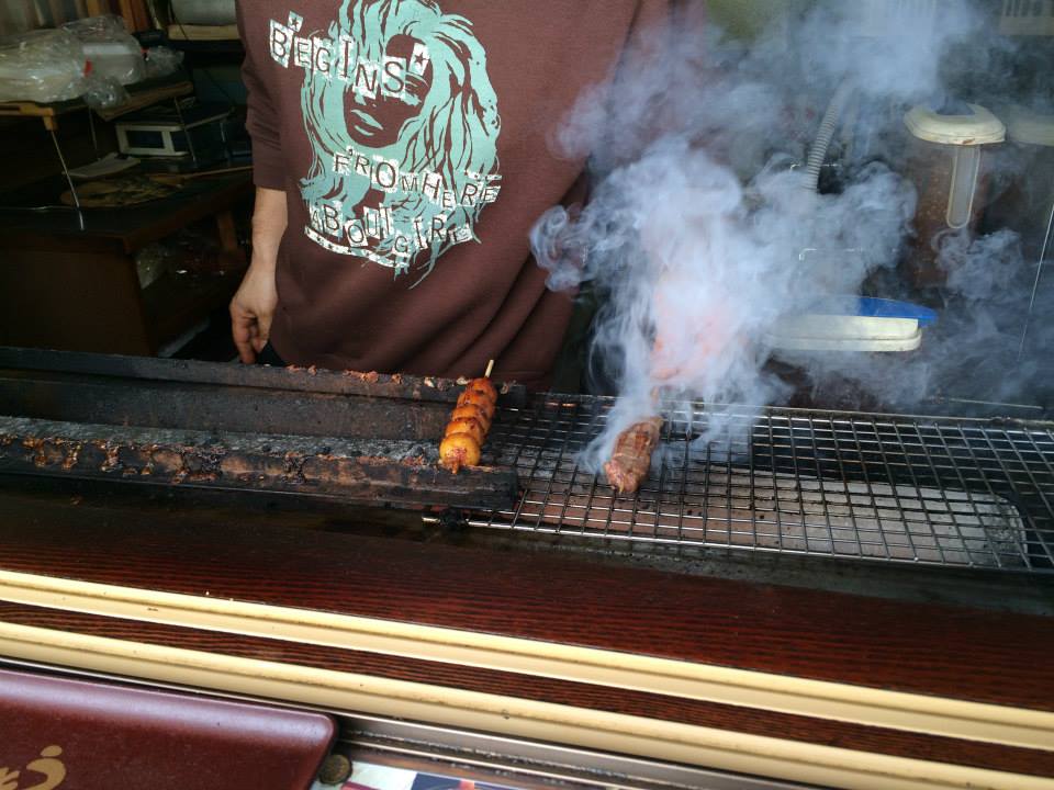 焼きたての牛ぐし