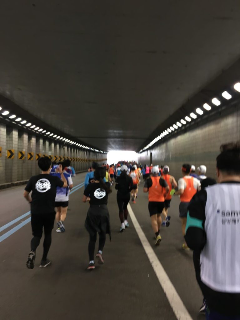 ソウルマラソンのコース風景