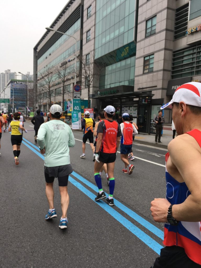ソウルマラソンのコース風景その2