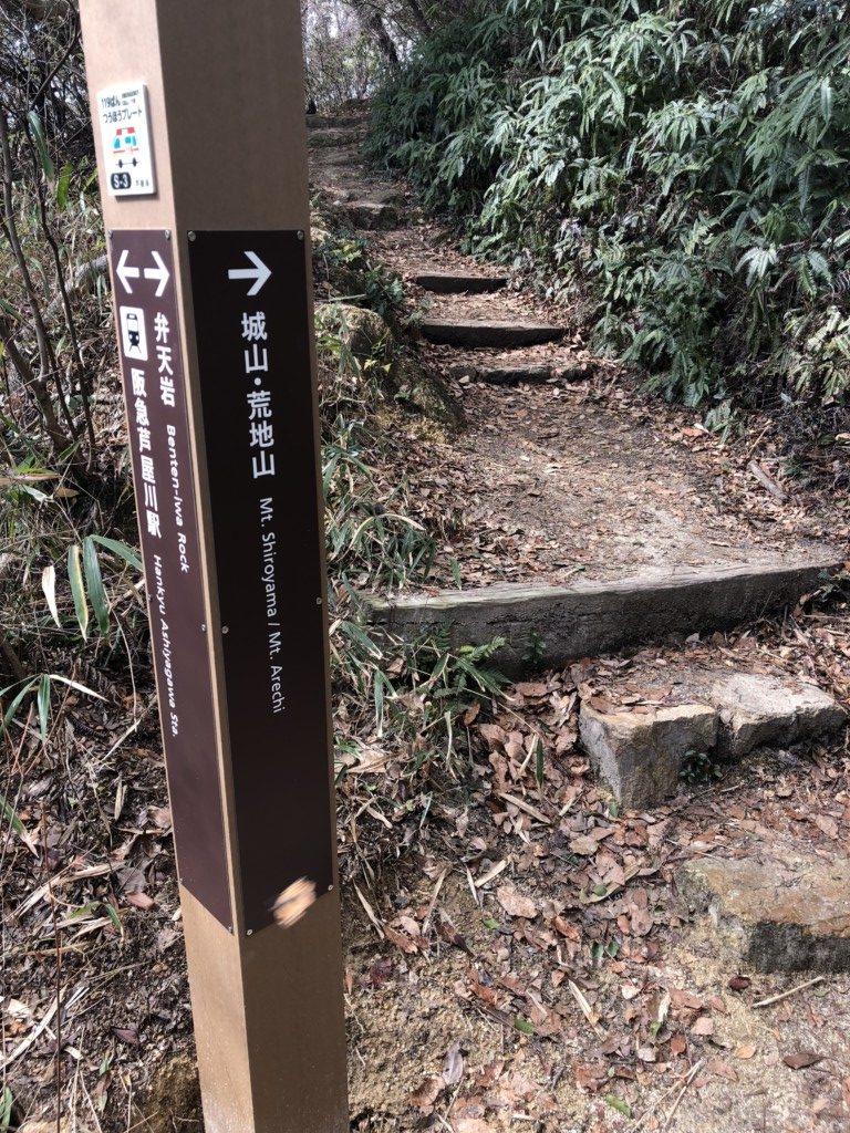 城山・荒地山標識