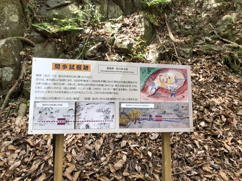 間歩試掘跡
