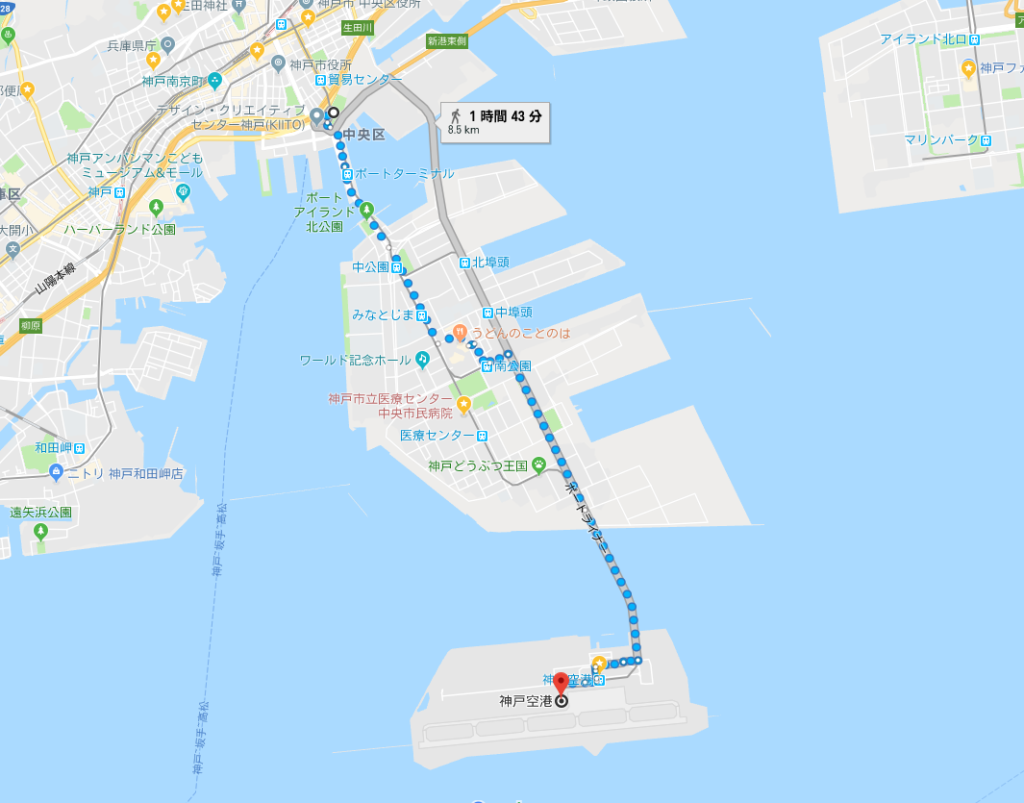 神戸空港マップ
