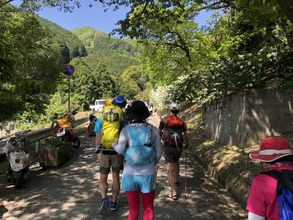 櫛羅の滝コース取り付き