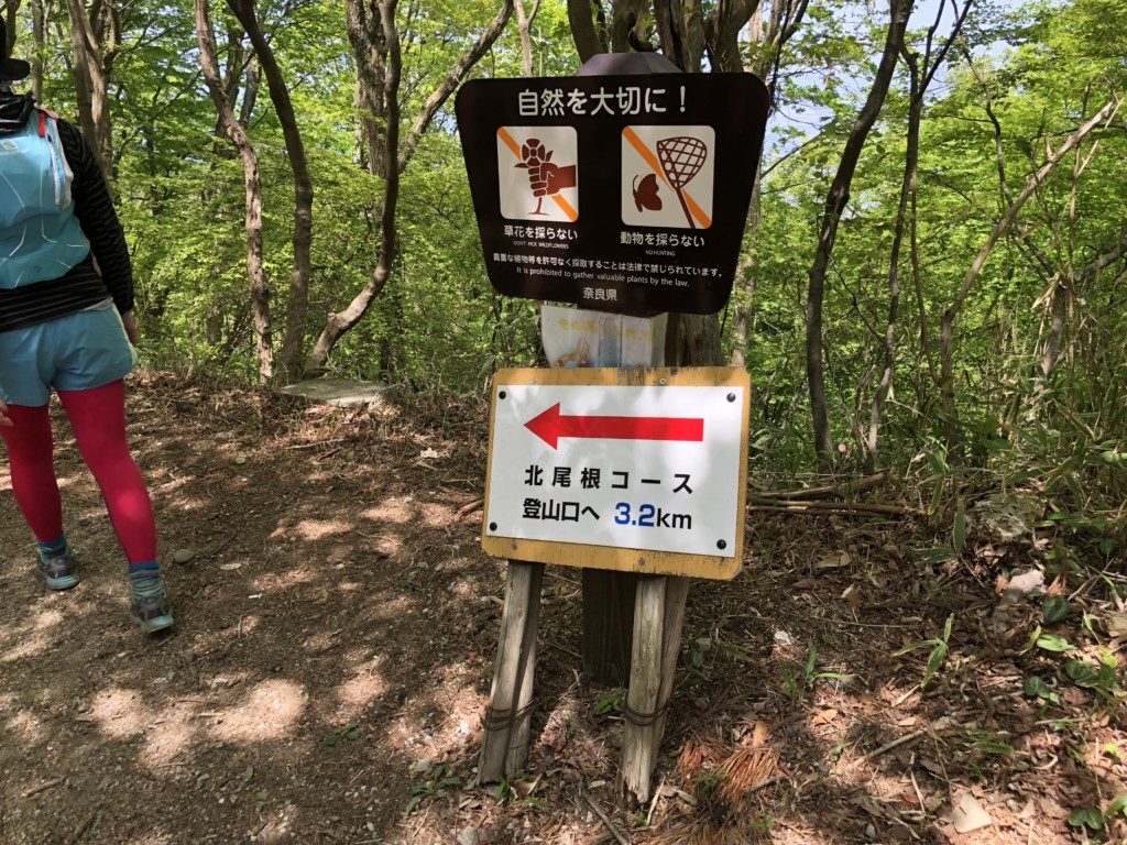北尾根コース取り付き