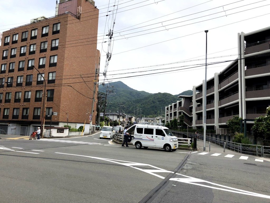 比叡山が見える
