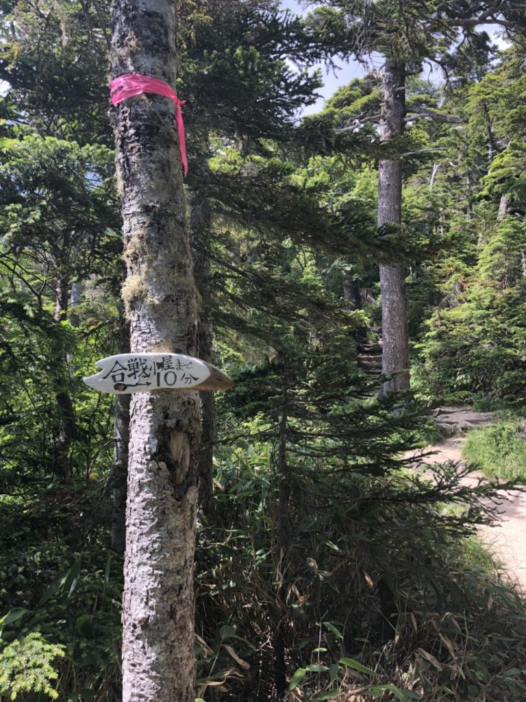 合戦小屋まで10分