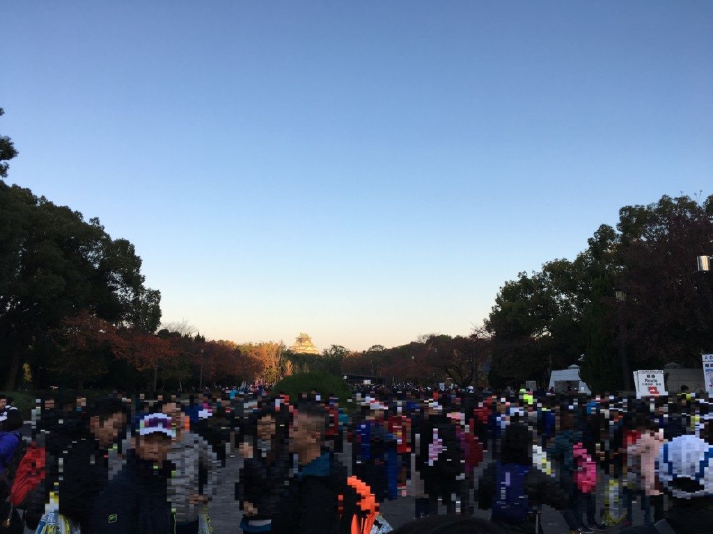 大阪城到着