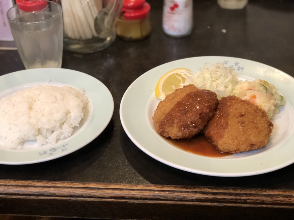 メンチカツ定食