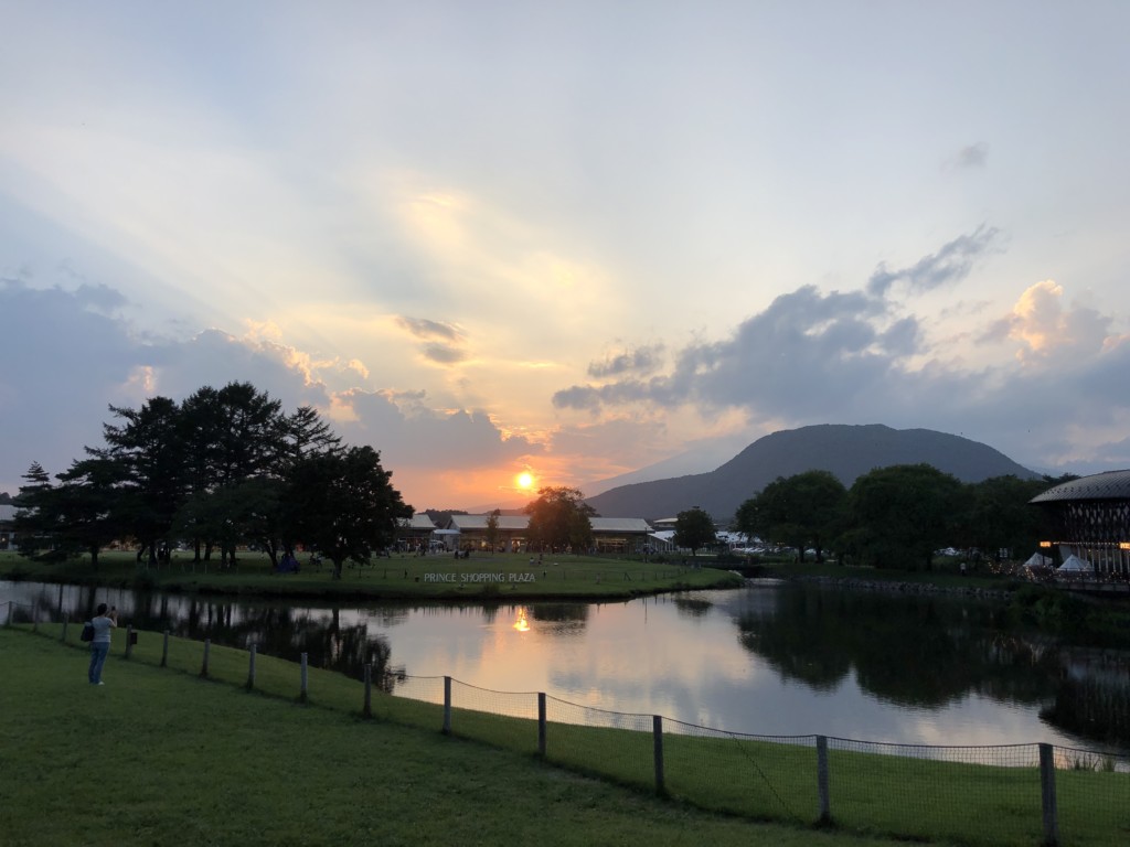 夕日