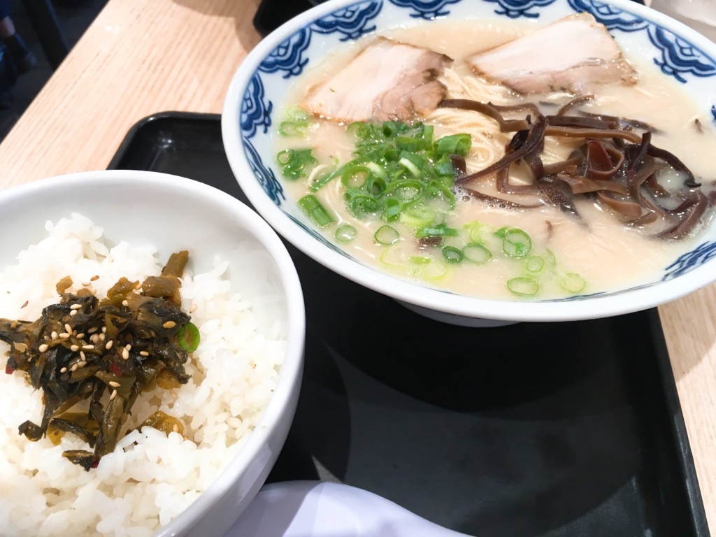 高菜ご飯とラーメン