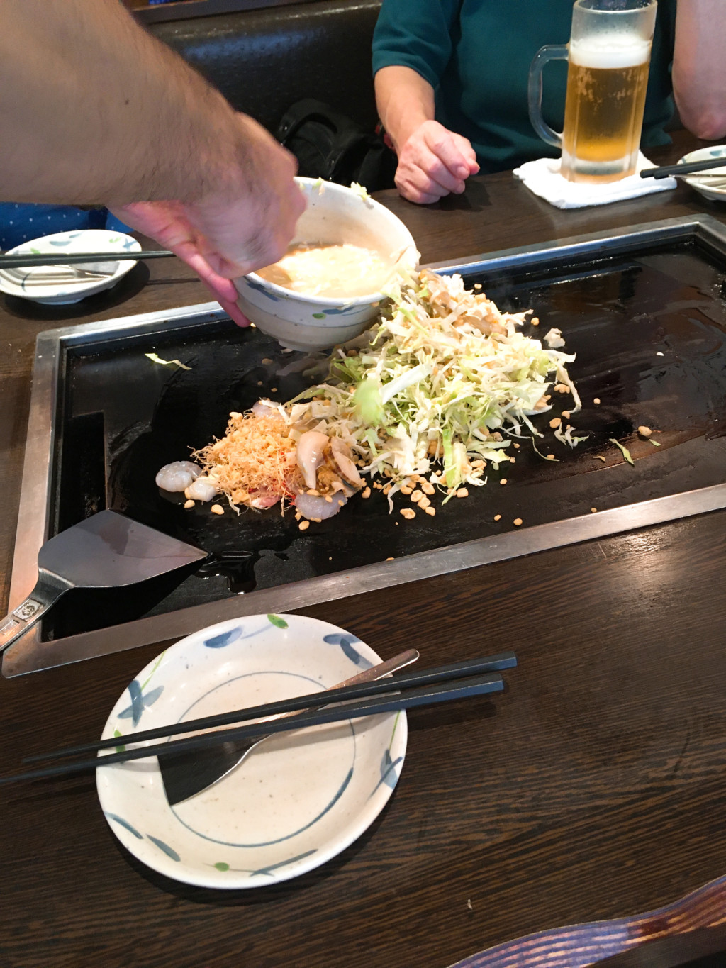 もんじゃの焼き方1