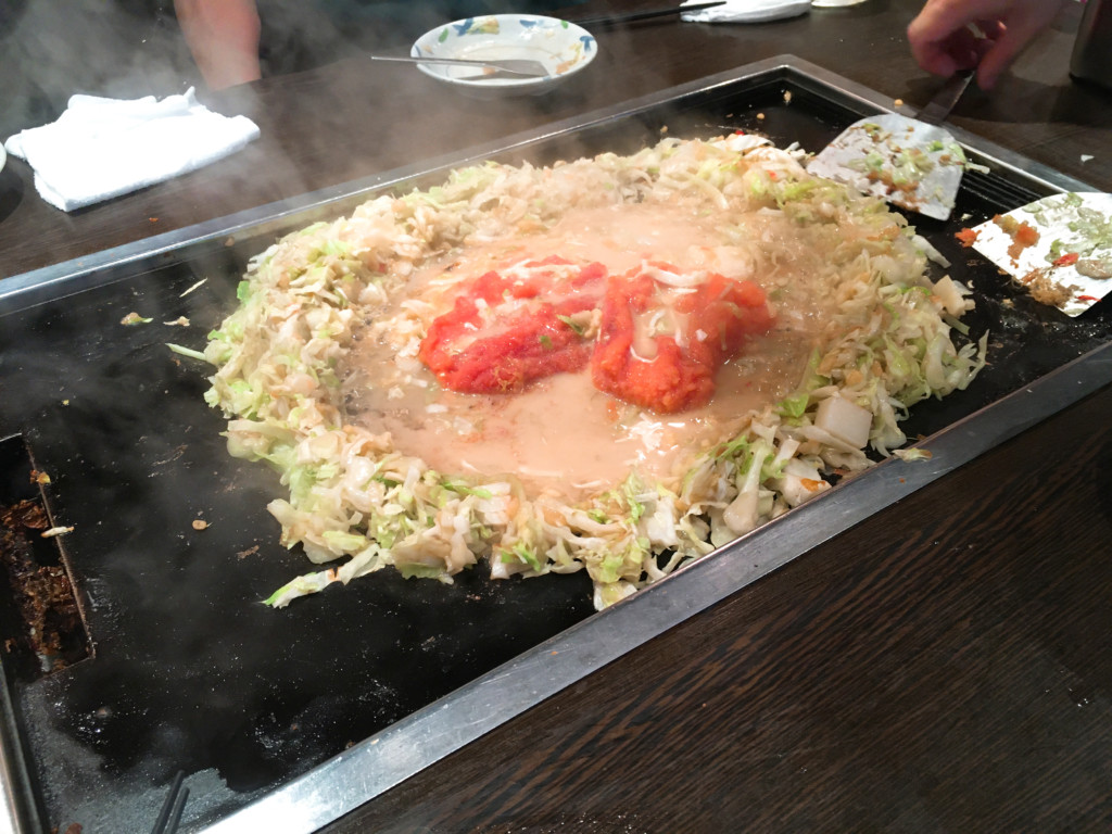 もんじゃの焼き方6