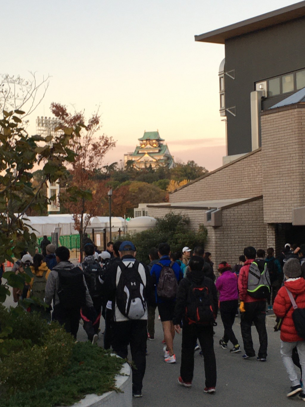 大阪マラソン入り口前