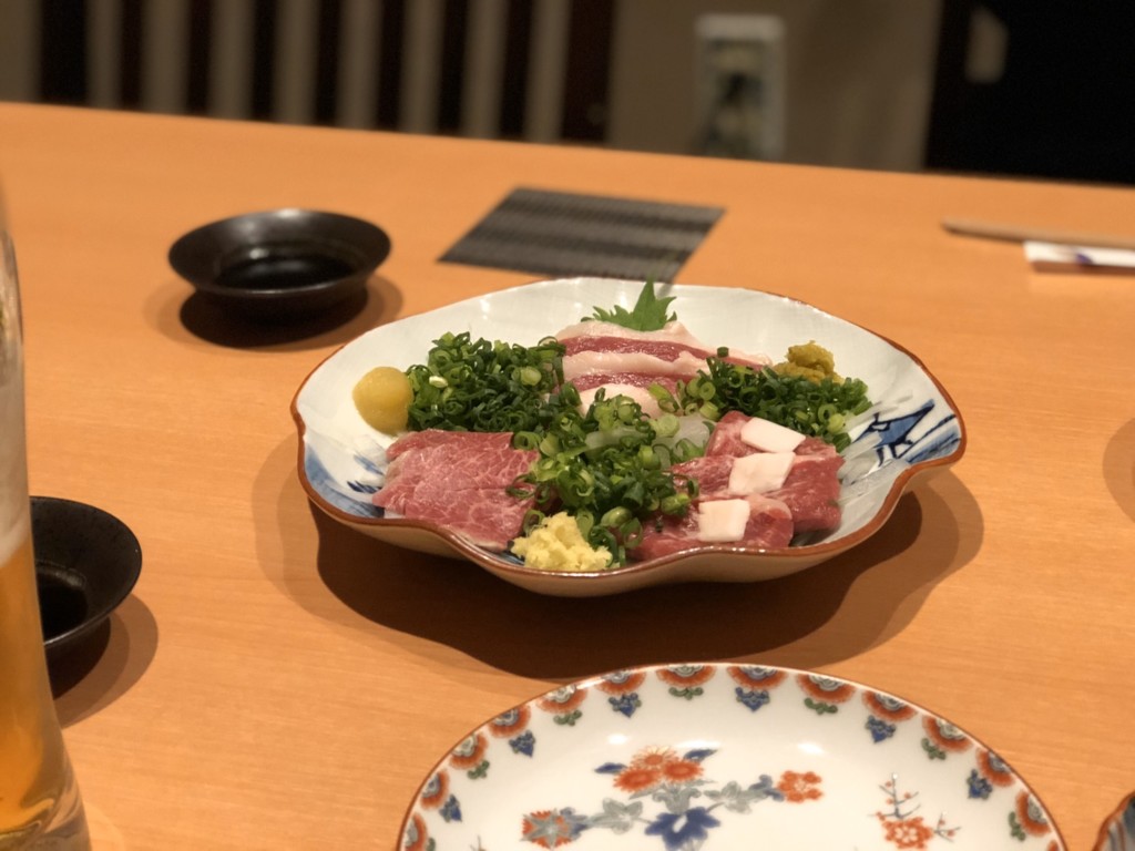 馬刺し三種盛り