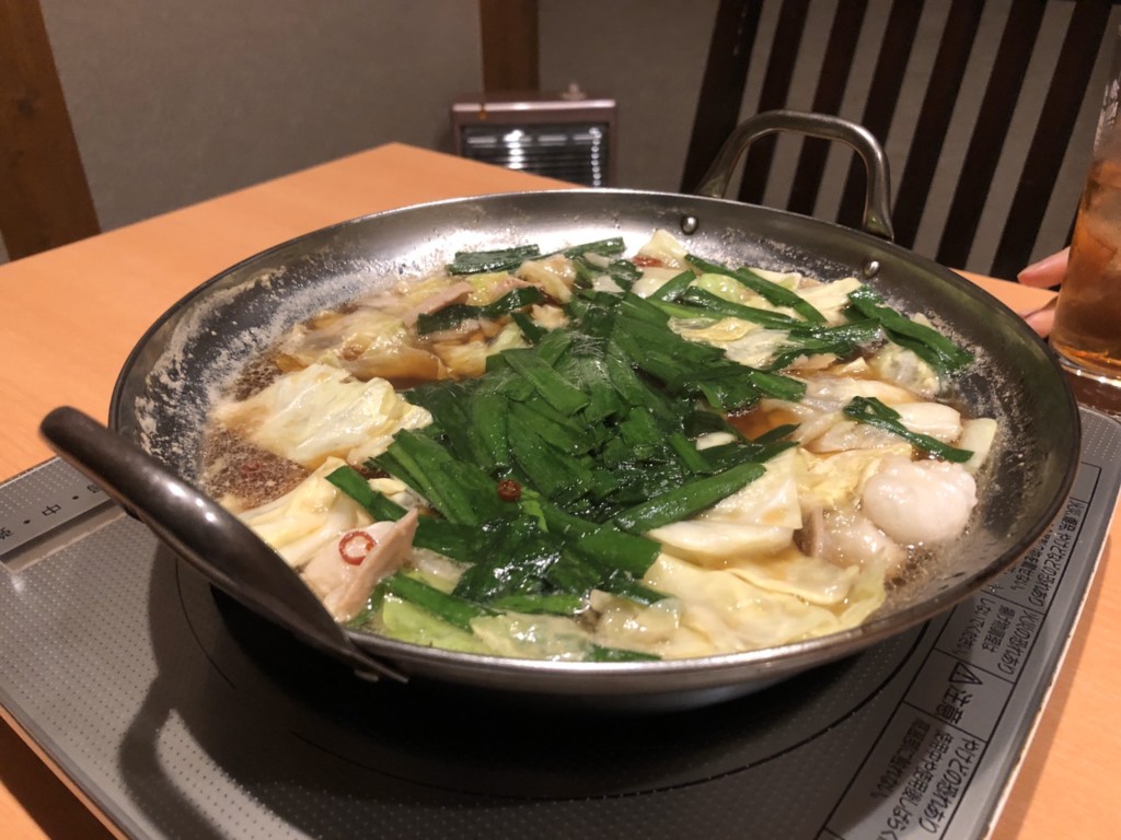 モツ鍋アップ